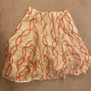 Haute silk printed skirt size M